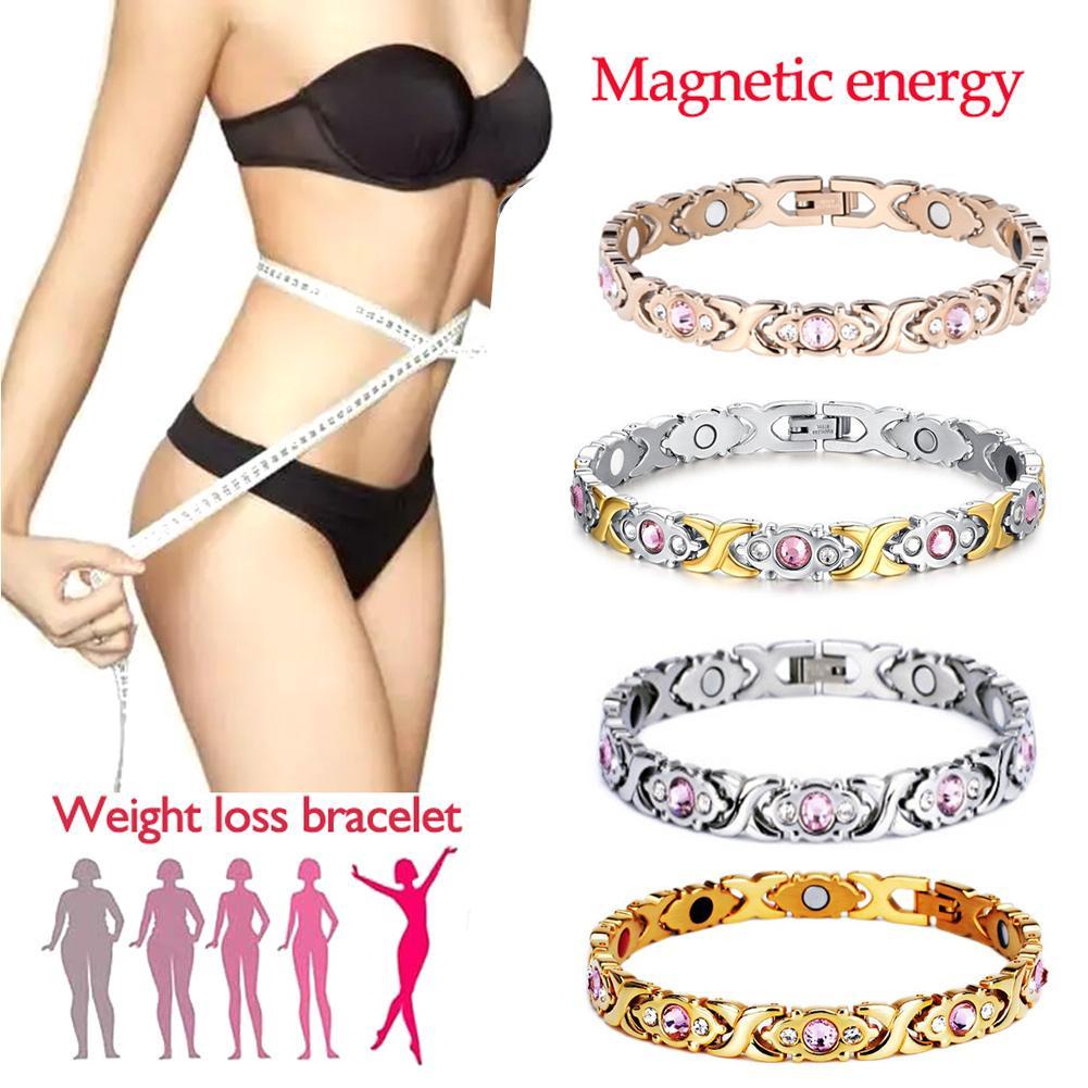 Health Wellness Gifts For Men - Magnetic Lymphatic Detox Bracelet with Zircon