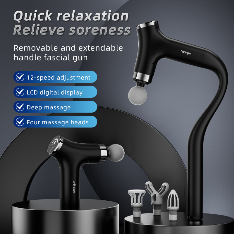 Health Wellness Massage - Multifunctional Intelligent Massage Gun Detachable Handheld