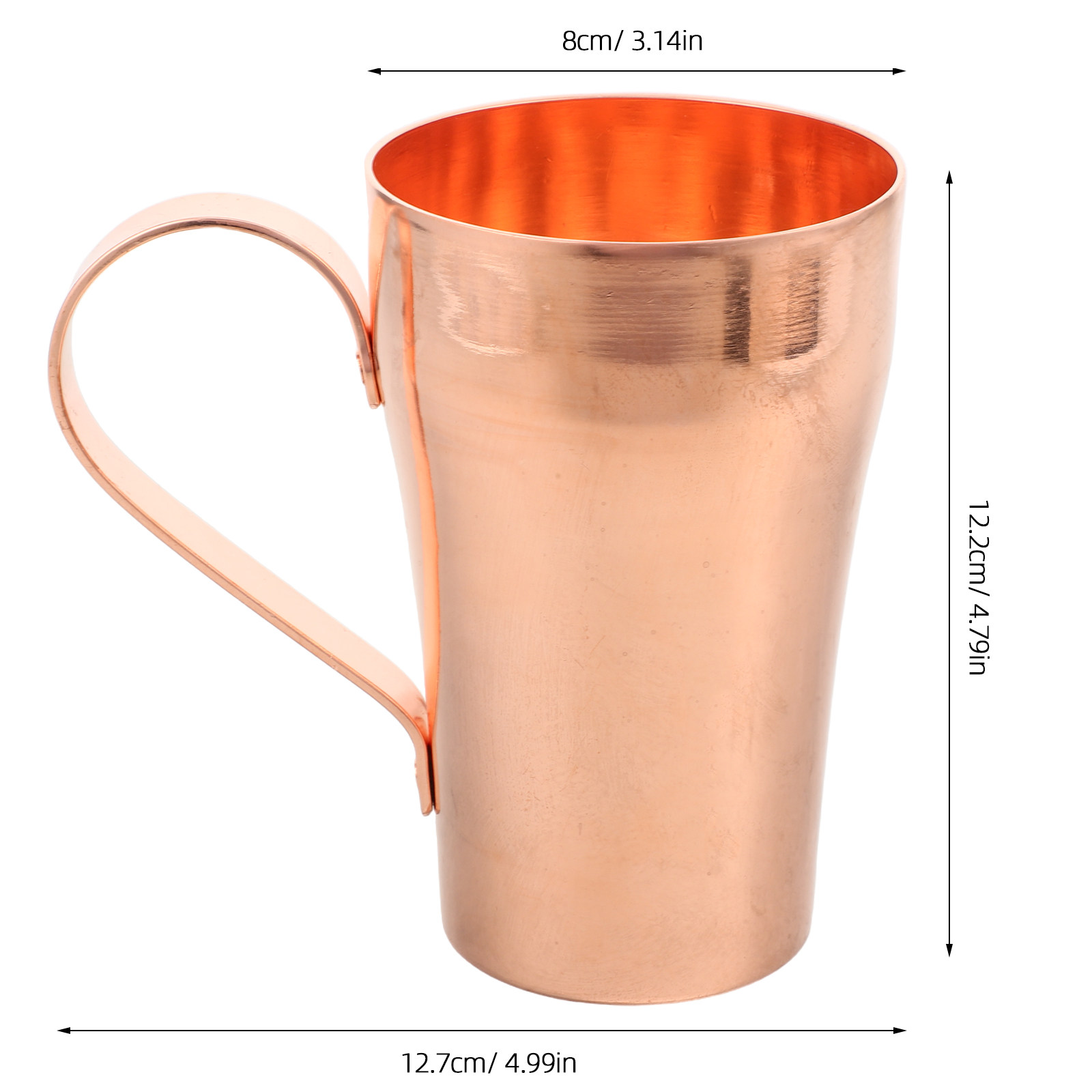 Pure Copper Drinking Cup Hand  - Health Wellness Gifts For Men 评论和价格