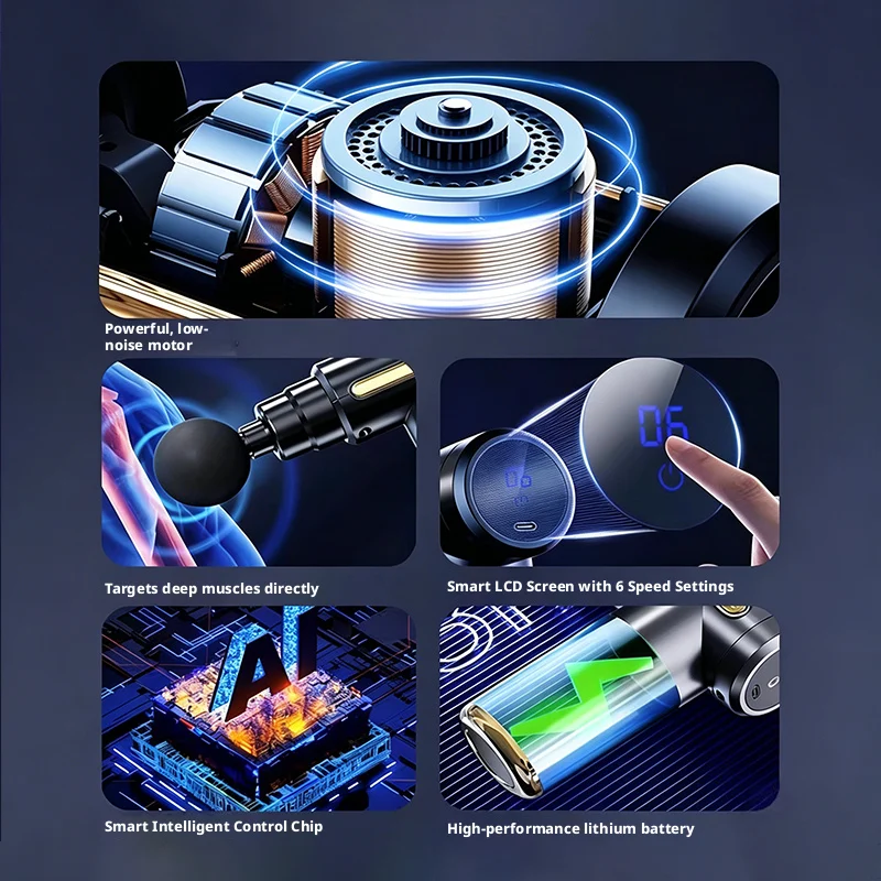 6 Speed Mini Electric Fascia G - Health Wellness Massage 评论和价格