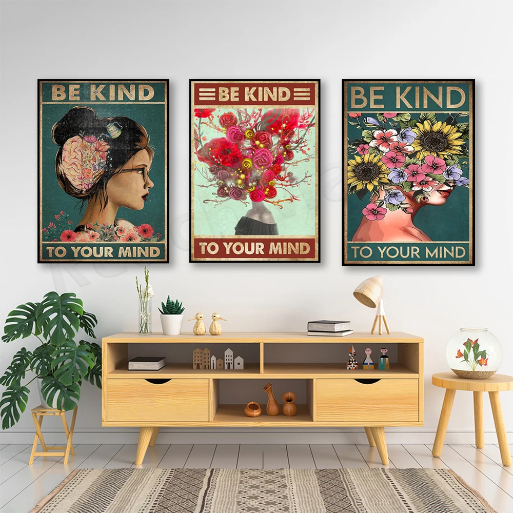 Treat your mind well: Women's  - Mental Health Wellness Quotes 评论和价格