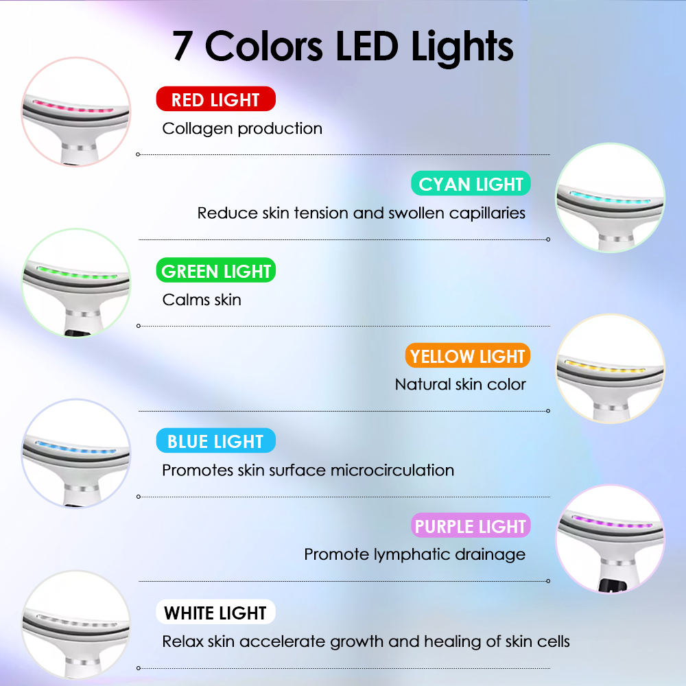 7 Colors LED Lights Face Neck  - Health Wellness Massage 评论和价格
