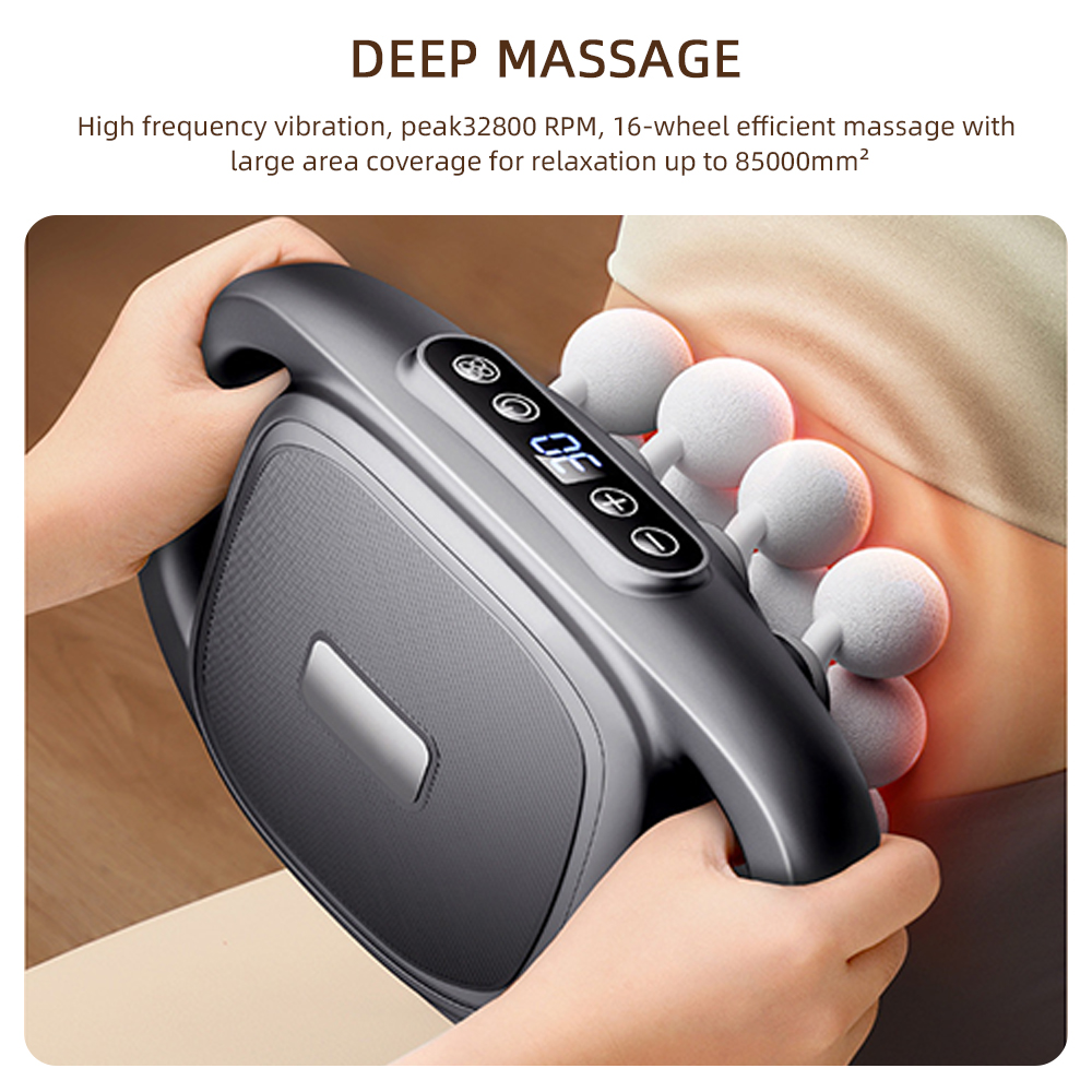 16-Head Fascia Gun High-Freque - Health Wellness Massage 评论和价格
